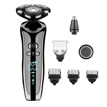 1 Комплект Серебряной мужской электробритвы, USB Перезаряжаемая профессиональная машинка для стрижки волос, Машинка для стрижки волос Для взрослых, бритье мужчин