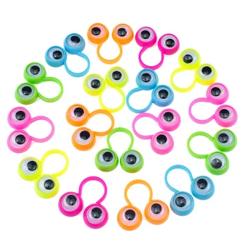1 шт. Глазные пальчиковые куклы Пластиковые кольца с шевелящимися глазами Игрушечные сувениры для детей Разных цветов Подарочные игрушки Наполнители Pinata