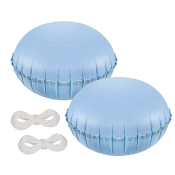 2 Упаковки подушек для бассейна Крышка для бассейна Воздушная подушка 4 X 4 фута толщиной 0,3 мм Для наземного бассейна