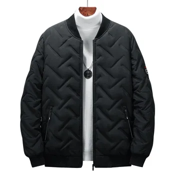 2023 Новые зимние куртки для мужчин, высококачественные Модные повседневные черные пуховики, Ветрозащитная парка, Толстое теплое пальто, пальто большого размера