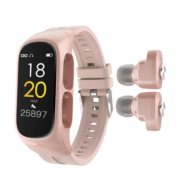 2023 Новые поступления N8 Смарт-браслет Bluetooth-Гарнитура 2 в 1, Телефон, Часы, Мониторинг сердечного ритма, сна, Спортивные браслеты, распродажа