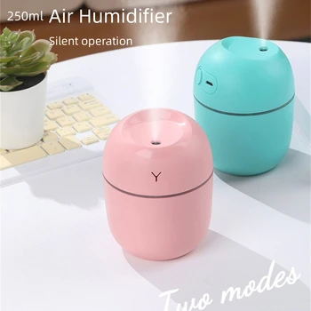 250ml Mini Air Humidifier Home Car USB Aroma Diffuser Quiet Operation Automatic Power-off Mist Maker Увлажнитель Воздуха