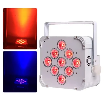 4 шт./лот, RGBWA UV, беспроводной светодиодный светильник с питанием от батареи, светодиодный светильник может быть 9x18 Вт, беспроводной светодиодный светильник