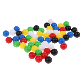 60шт Пластиковые шарики 10 мм, бусины, аксессуары для подключения игры в 4 выстрела, Кварто