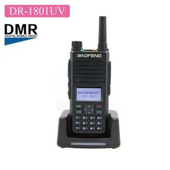 Baofeng DR-1801UV Уровень 1 + 2 Двухканальная рация с двойным временным интервалом, Двухдиапазонный дисплей, функция SMS 136-174 и 400-470 МГц DMR Цифровое радио