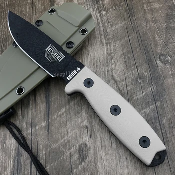 ESEE-4 Открытый нож для самообороны с фиксированным лезвием в оболочке Kydex EDC, прямой нож для выживания в дикой природе, коллекционный нож