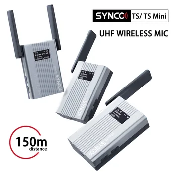 SYNCO WMic-TS Mini UHF Профессиональный Беспроводной Передатчик Микрофонная Система Комплект Видеостудийная Запись интервью Нагрудный Микрофон