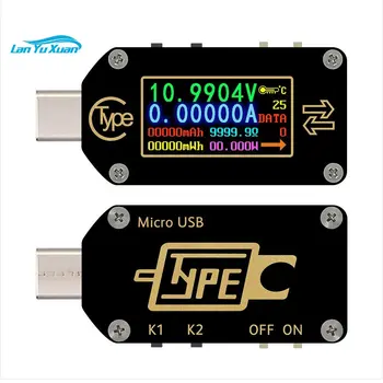 TC66C Type-C USB PD триггер USB вольтметр 2-полосный измеритель напряжения тока цифровой мультиметр USB тестер