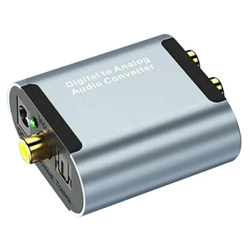 Аудио Декодер Конвертер коаксиального оптического волокна с цифровым аудио в аналоговый 3,5 Разъем L/R RCA SPDIF Адаптер стереоусилителя