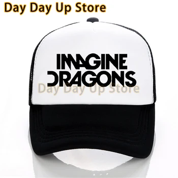 Бейсболки Imagine dragons Rock Band, бейсболки Американской инди-рок-группы, мужские И Женские Летние Сетчатые шляпы с буквенным принтом, бейсболки snapback