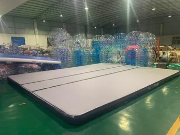 Бесплатная Доставка Надувной воздушный Гимнастический коврик 8x4x0,2 м, Надувной гимнастический коврик, коврик для акробатики с насосом