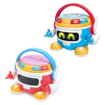 Детские игрушки Робот Ползающий Свет Звук музыка Для девочек Раннее обучение развивающие игрушки