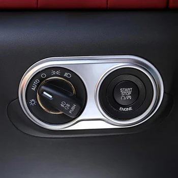 Для Maserati Levante 2016, Автомобильный Стайлинг, рамка переключателя фар, Накладка, Наклейка, ABS Хромированные Аксессуары, Новинка