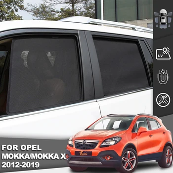 Для Opel Vauxhall MOKKA X 2012-2019 Магнитный Автомобильный Солнцезащитный Козырек Переднее Лобовое Стекло Шторка Заднее Боковое Окно Солнцезащитный Козырек