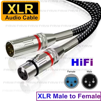 Кабель XLR, кабель микрофона XLR, удлинитель XLR Cannon, Балансный Динамик, звуковой кабель для радиостанции, шнур