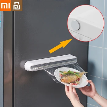 Коробка для резки пищевой пленки Xiaomi Mijia, настенная присоска, Регулируемый резак для пластиковой упаковки, Домашняя кухня, хранение продуктов
