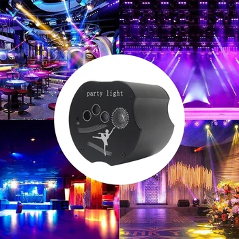 Красочный Вращающийся Лазерный Луч KTV Bar Disco Party RGB Led Stage Laser Light Автоматическое Голосовое Управление Стробоскопический Пульт Дистанционного Управления