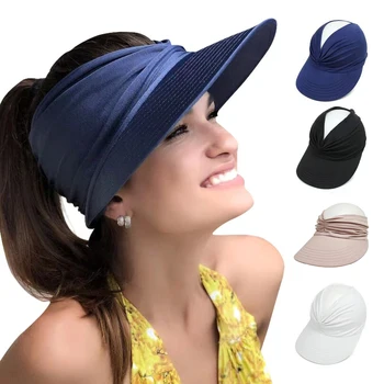 Летняя солнцезащитная шляпа с солнцезащитным козырьком, Женская Анти-ультрафиолетовая Эластичная Полая Верхняя шляпа, уличная быстросохнущая солнцезащитная шляпа, Летняя шляпа для девочек