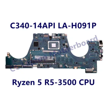 Материнская плата для ноутбука Lenovo C340-14API FLEX-14API S540-14API Материнская плата LA-H091P с процессором Ryzen 5 R5-3500 100% Полностью работает