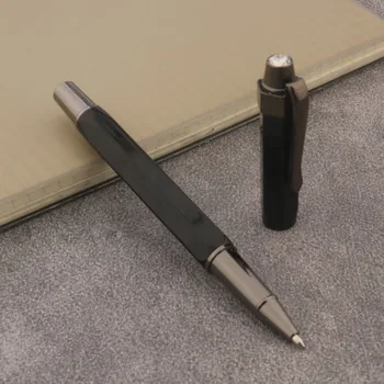 Металлическая роликовая шариковая ручка пистолет серый полигональный канцелярский офис школьные принадлежности шариковая ручка