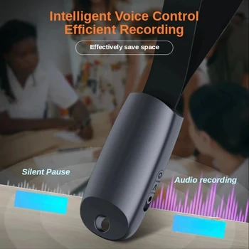Мини-диктофон с голосовой активацией объемом 32 ГБ, Профессиональная запись MP3-плеера, Диктофон, Умная цифровая аудиозапись для встреч и обучения