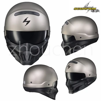 Мотоциклетный шлем American Scorpion для бездорожья, раллийный шлем для путешествий, шлем с полным покрытием, мультимодельный вариант