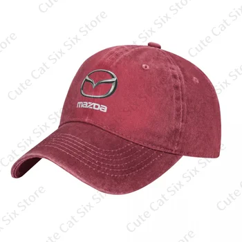 Мужские и женские винтажные бейсболки Mazda в ковбойской шляпе, Регулируемые Повседневные хлопковые солнцезащитные шляпы Унисекс с козырьком