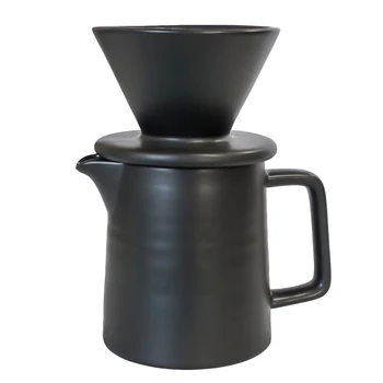 Набор фарфоровых кофейников; Набор керамических капельниц для кофе; Ручная кофеварка для дома и офиса