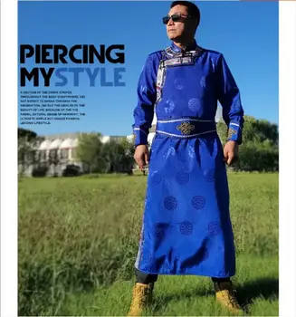 Новый монгольский халат, мужская традиционная одежда Монголии и Кореи