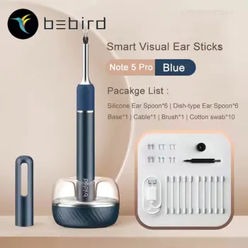Оригинальный Bebird Note 5Pro Смарт Визуальные Ушные Палочки Эндоскоп 1000 Вт Высокоточная Ушная Палочка Мини Камера Отоскоп Инструменты Для Чистки Ушей