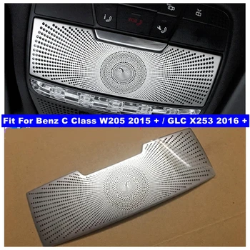 Передние лампы для чтения, чехлы, подходящие для Benz C Class W205 GLC X253 2015-2021 Лампы, декоративная отделка рамы, аксессуары для интерьера автомобиля