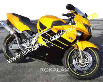 Пластиковый обтекатель для Honda CBR600RR 99 00 CBR600 1999 2000 F4, желто-черный мотоциклетный обтекатель (литье под давлением)