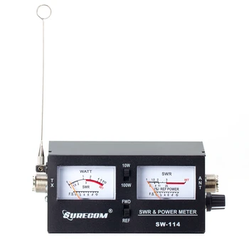 Портативный Частотомер Для Surecom SW-114 SWR RF Проверка напряженности поля Измеритель мощности Относительной Мощности 3 Функции Аналоговый