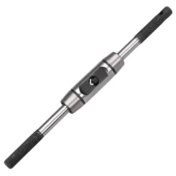 Регулируемая ручка гаечного ключа для метрических метчиков M1-M8, ручной инструмент для нарезания резьбы с помощью расширителя, корпус для литья под давлением