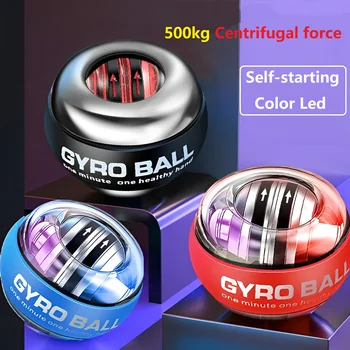 Светодиодный Запястье Power Hand Ball Pull Rope Start Gyro Powerball Тренажерный Зал Домашний Тренажер Для Мышц Рук Упражнение Тренировочное Оборудование 2023