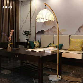 Светодиодный торшер в китайском стиле Подходит для торшера для украшения семейной спальни гостиной