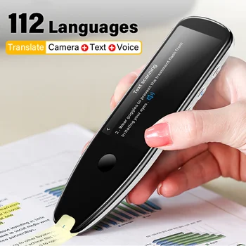Умный переводчик 112 языков, Голосовой текст, Камера для перевода в режиме реального времени, Сканирующая ручка для деловых поездок за границу, продажа