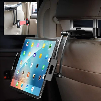 Универсальный автомобильный держатель задней подушки, подставка для планшета Ipad 7-13 ', кронштейн для вращения на 360 градусов, автомобильное крепление на заднем сиденье, подлокотник для планшета Soporte