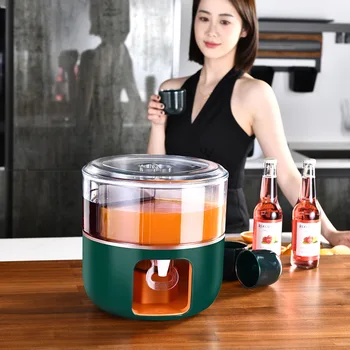 Холодный Чайник Холодильник С Краном Чайник для холодной Воды Бытовой Фруктовый Чай Ведро Для Напитков Высокотемпературный Чайник