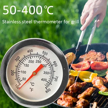 Циферблат термометра для мяса на гриле из нержавеющей стали, температура барбекю, Принадлежности для барбекю, датчик для приготовления пищи, зонд для кухни, инструменты