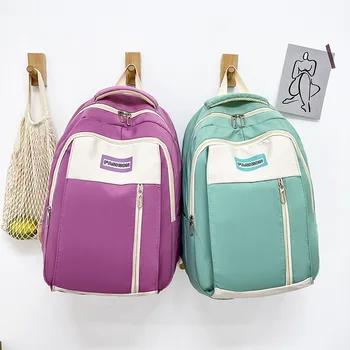 Школьная сумка для девочек-подростков, школьный рюкзак для студентов колледжа, женский нейлоновый рюкзак для отдыха в кампусе, корейский рюкзак