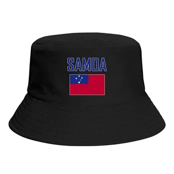 Шляпы-ведра с флагом САМОА, прохладные вентиляторы с принтом, солнцезащитный козырек, простые классические уличные летние рыбацкие кепки, рыболовная кепка